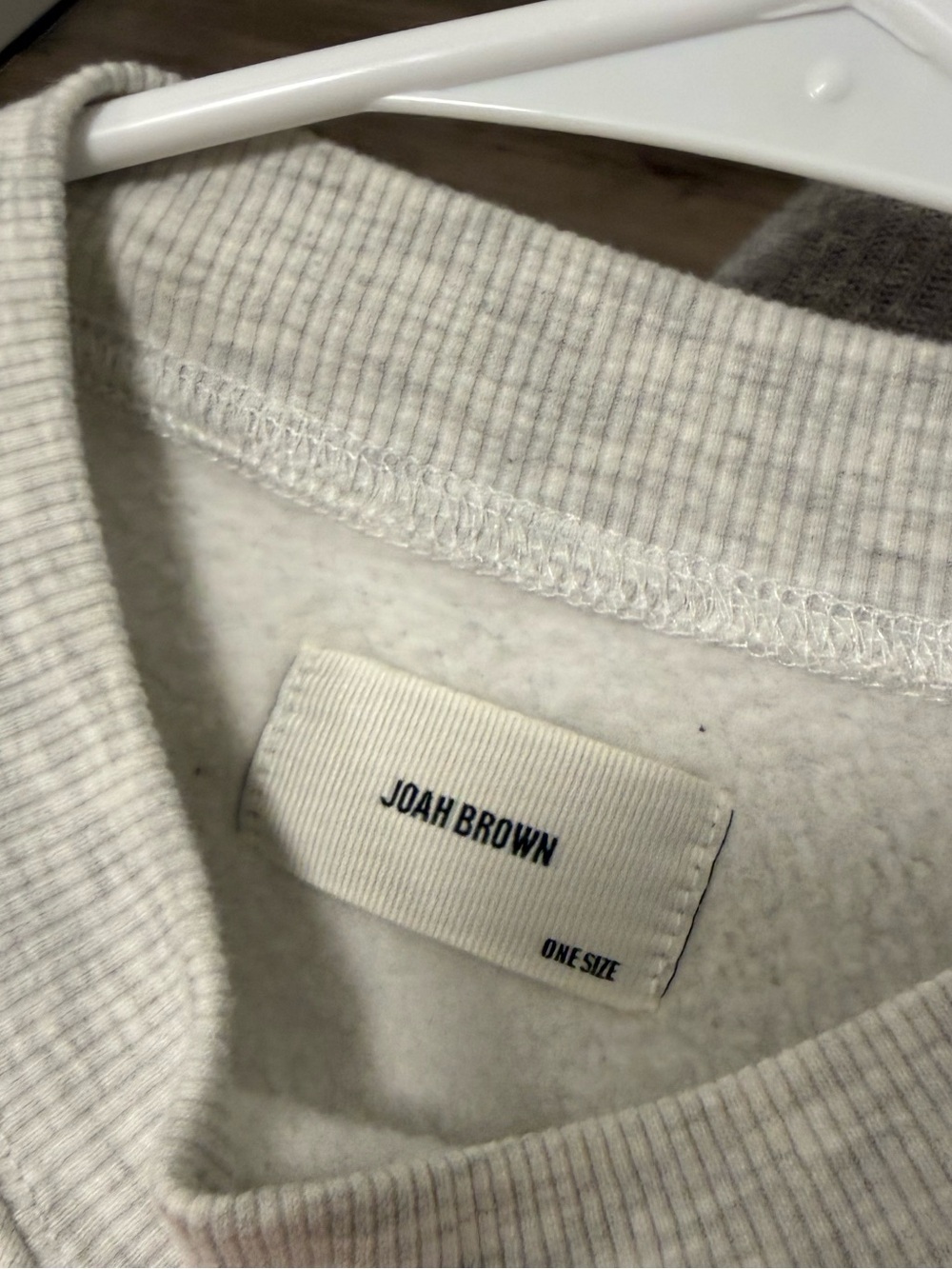 Joah Brown Classic Crew Pullover in Pearl Grey - Picture 9 of 9
